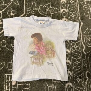 Vintage Elvis Graceland Graphic Shirt Kids Small White Cal Cru Memphis 80s